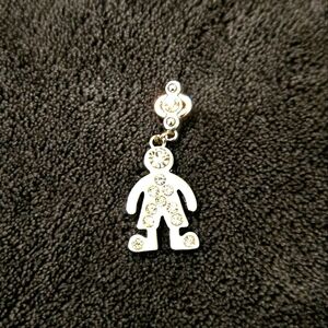 Stainless Steel Silver boy Charms Metal Pendant